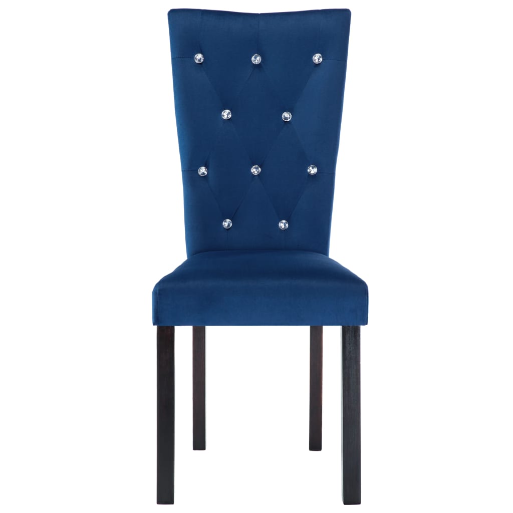 Chaises de salle à manger 6 pcs velours