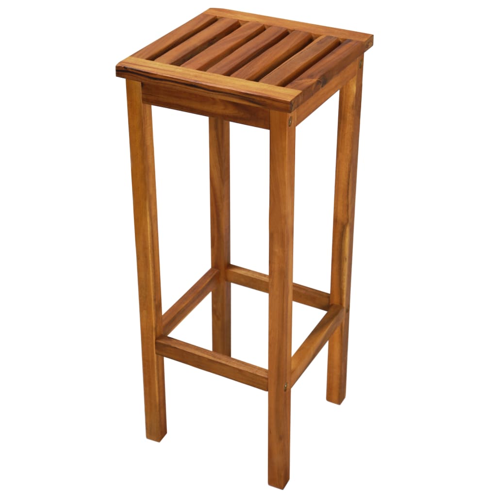 Tabourets de bar 8 pcs en bois d'acacia massif