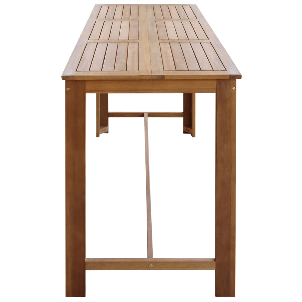 Table de bar 150x70x105 cm en bois d'acacia massif