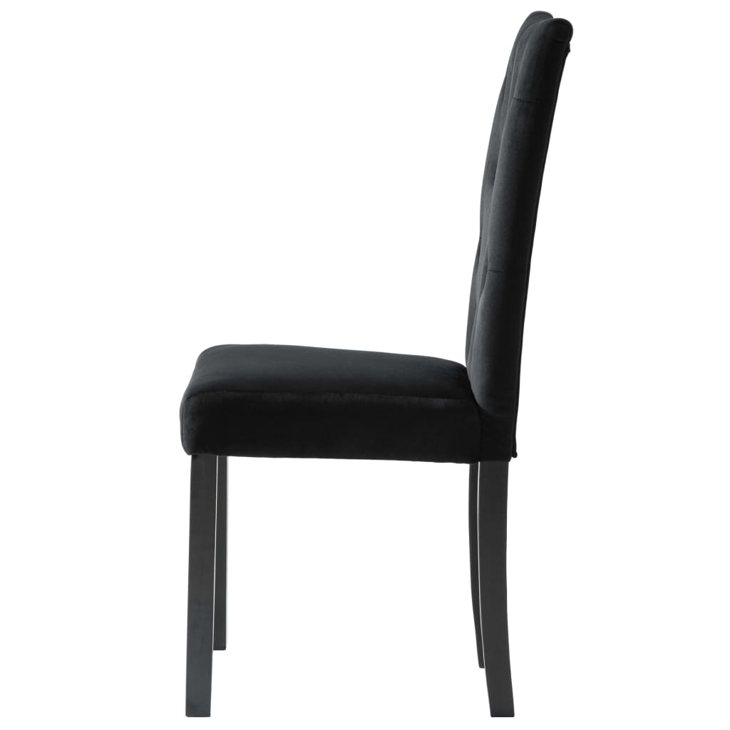 Chaises de salle à manger 6 pcs velours