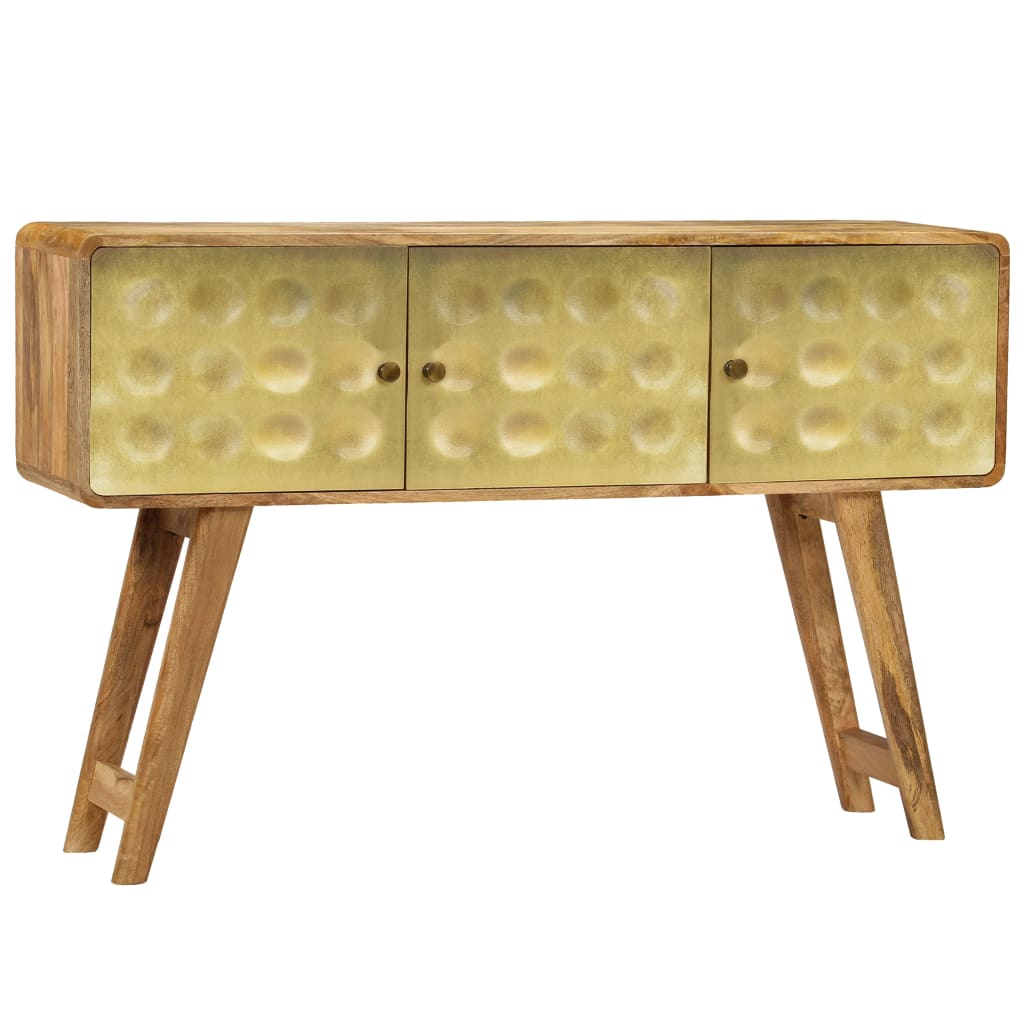 Buffet 90x30x77 cm en bois de manguier massif