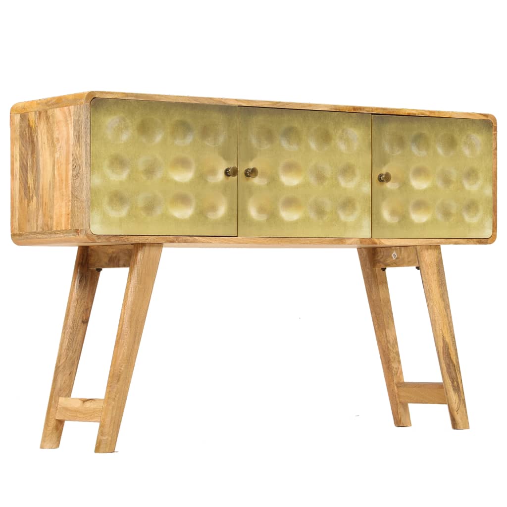 Buffet 90x30x77 cm en bois de manguier massif