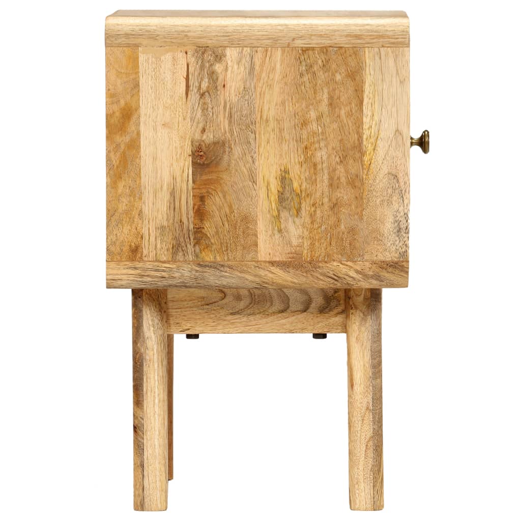 Table de chevet 40x30x49 cm en bois de manguier massif