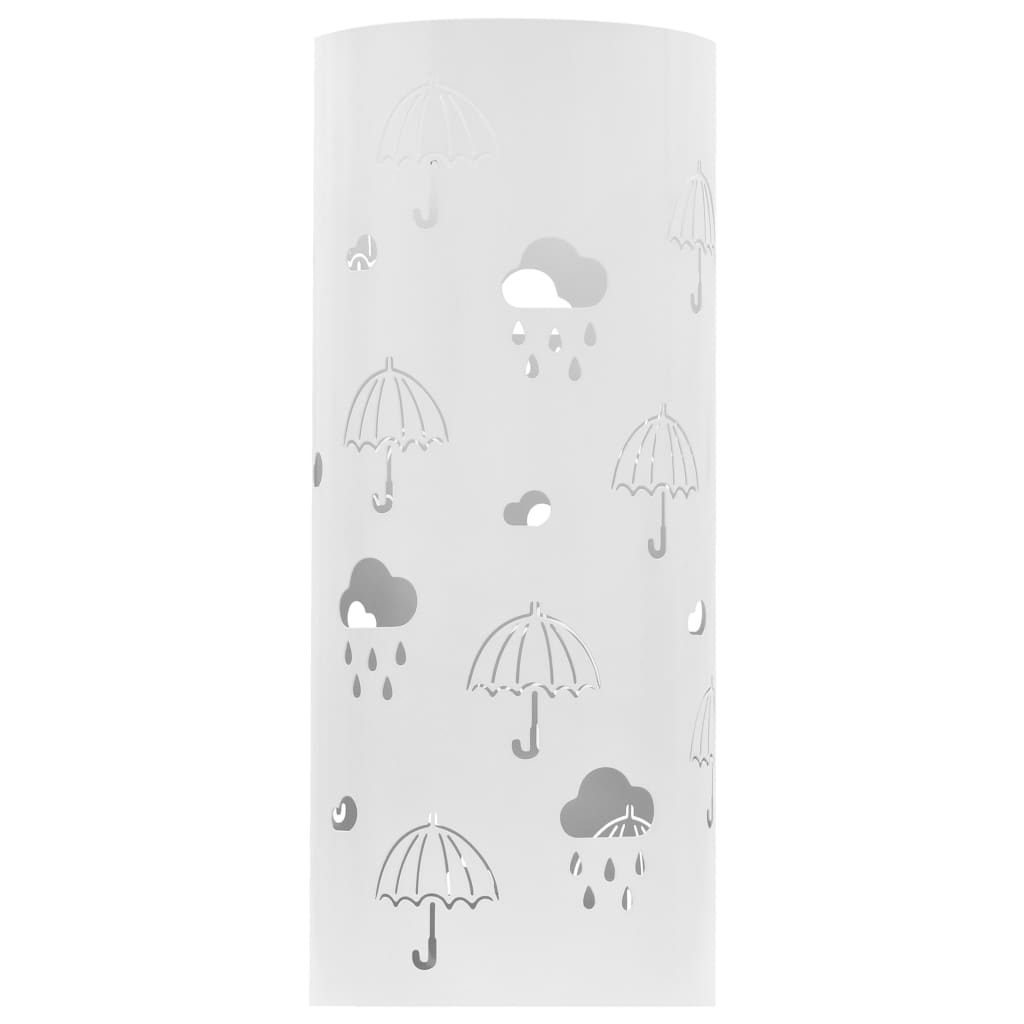 Porte-parapluie texte acier