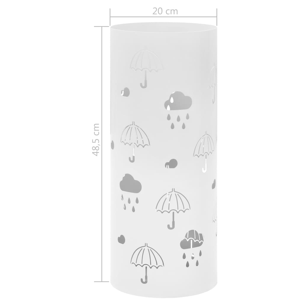 Porte-parapluie texte acier