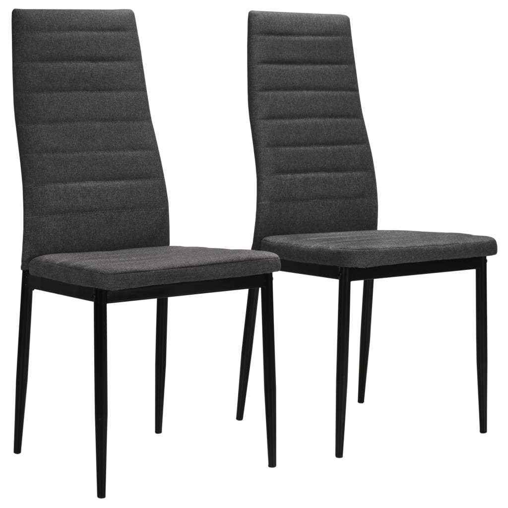 Chaises de salle à manger 2 pcs en tissu