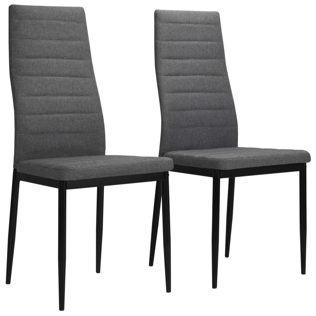 Chaises de salle à manger 2 pcs en tissu