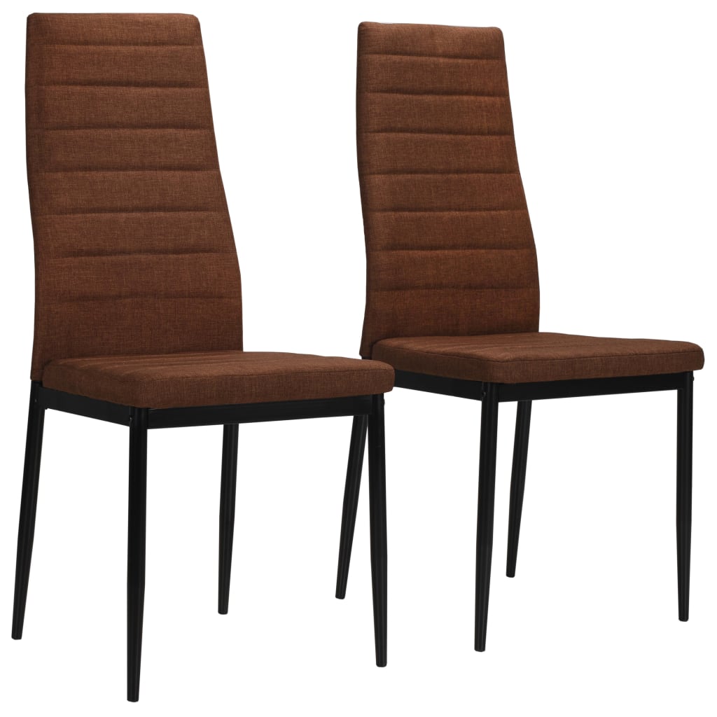 Chaises de salle à manger 2 pcs en tissu