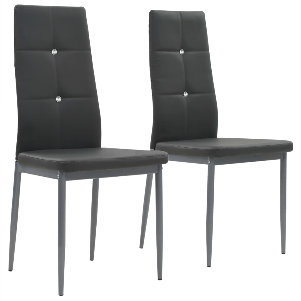 Chaises de salle à manger 2 pcs simili cuir