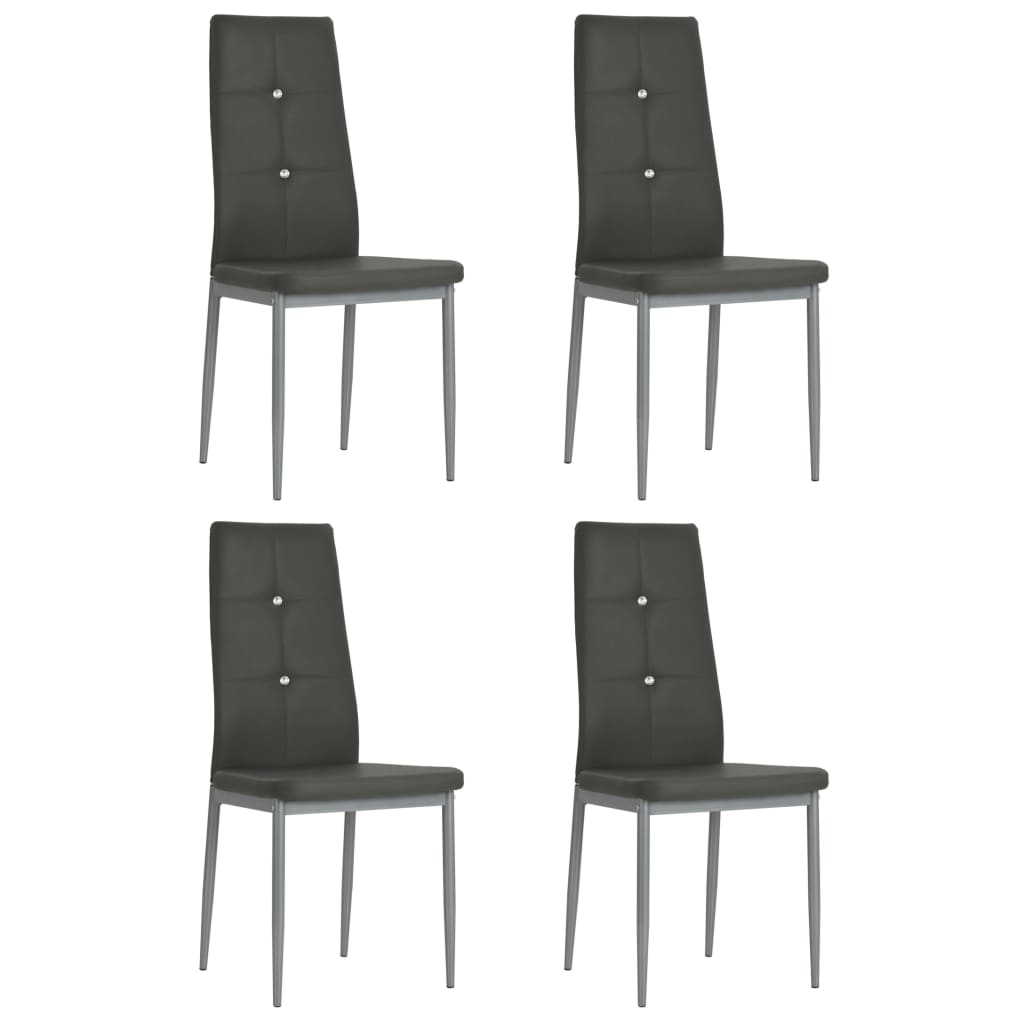 Chaises de salle à manger 2 pcs simili cuir