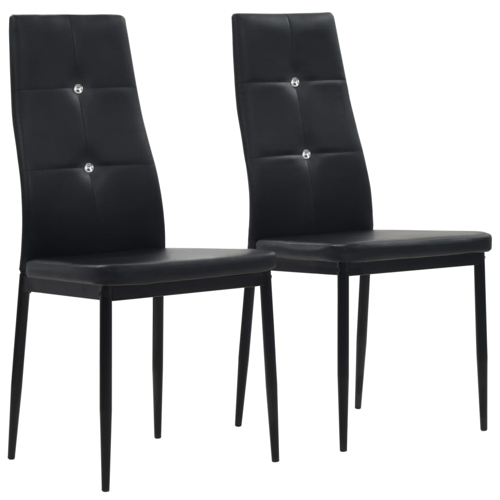 Chaises de salle à manger 4 pcs en cuir artificiel