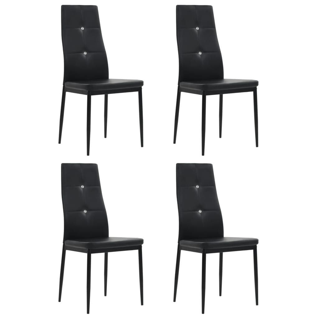 Chaises de salle à manger 2 pcs simili cuir