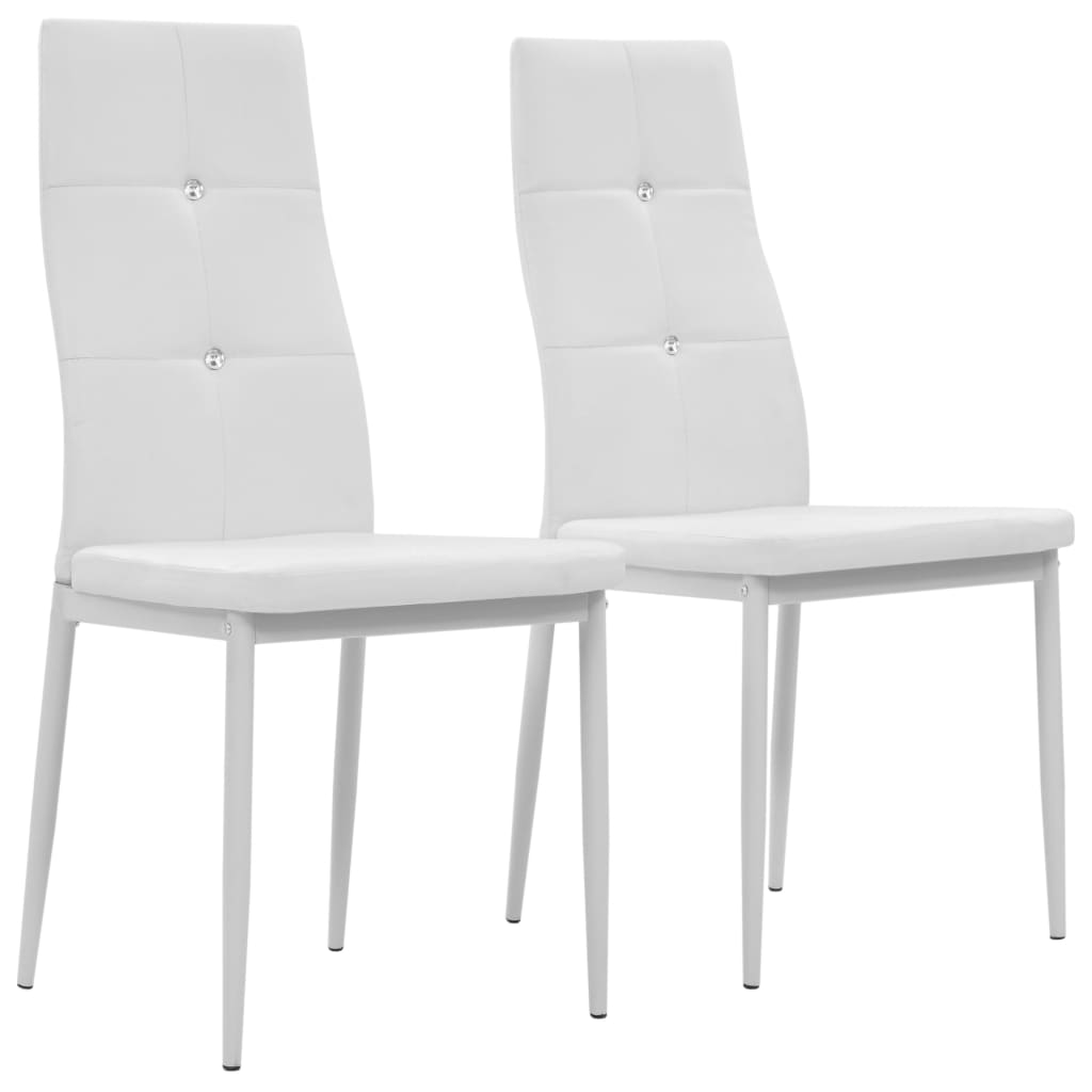 Chaises de salle à manger 2 pcs simili cuir