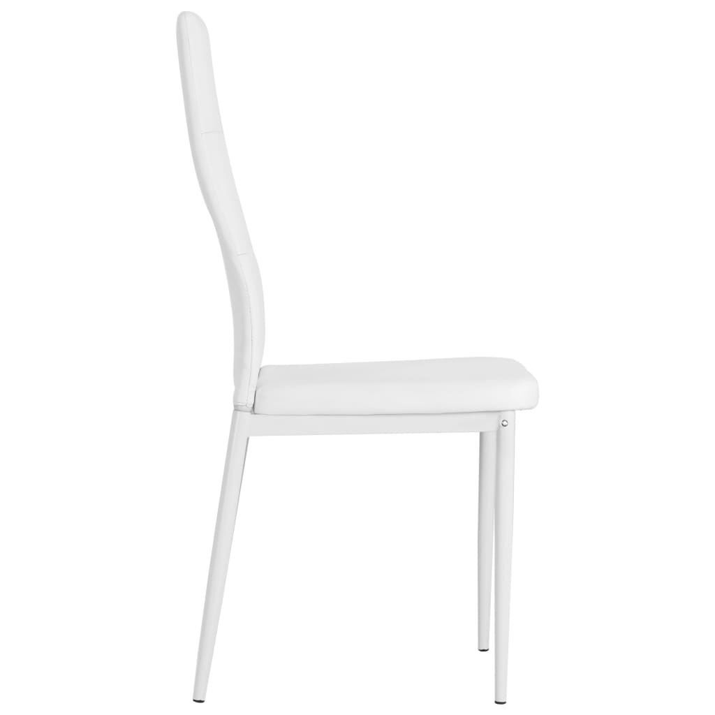 Chaises de salle à manger 4 pcs en cuir artificiel