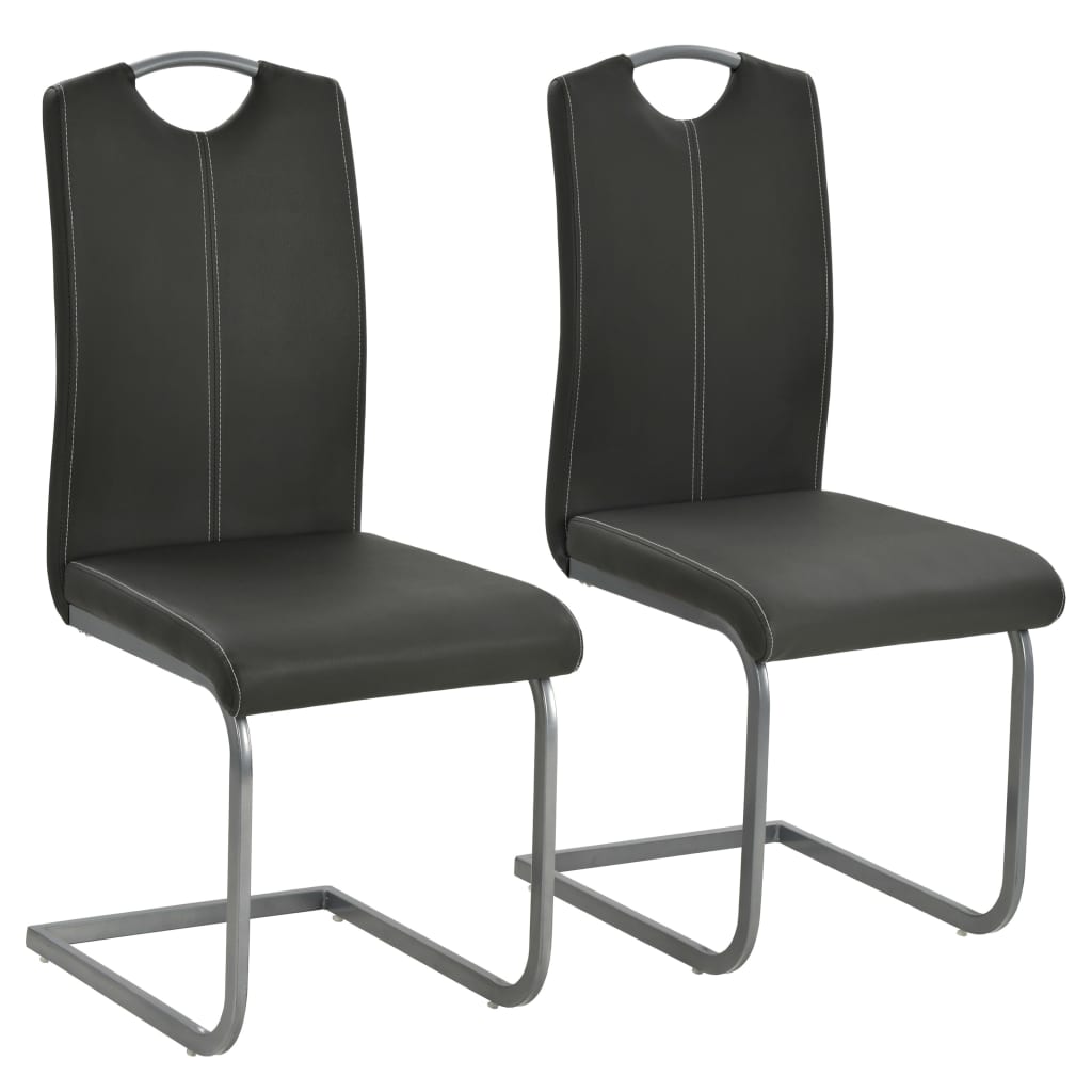 Chaises de salle à manger 4 pcs en cuir artificiel