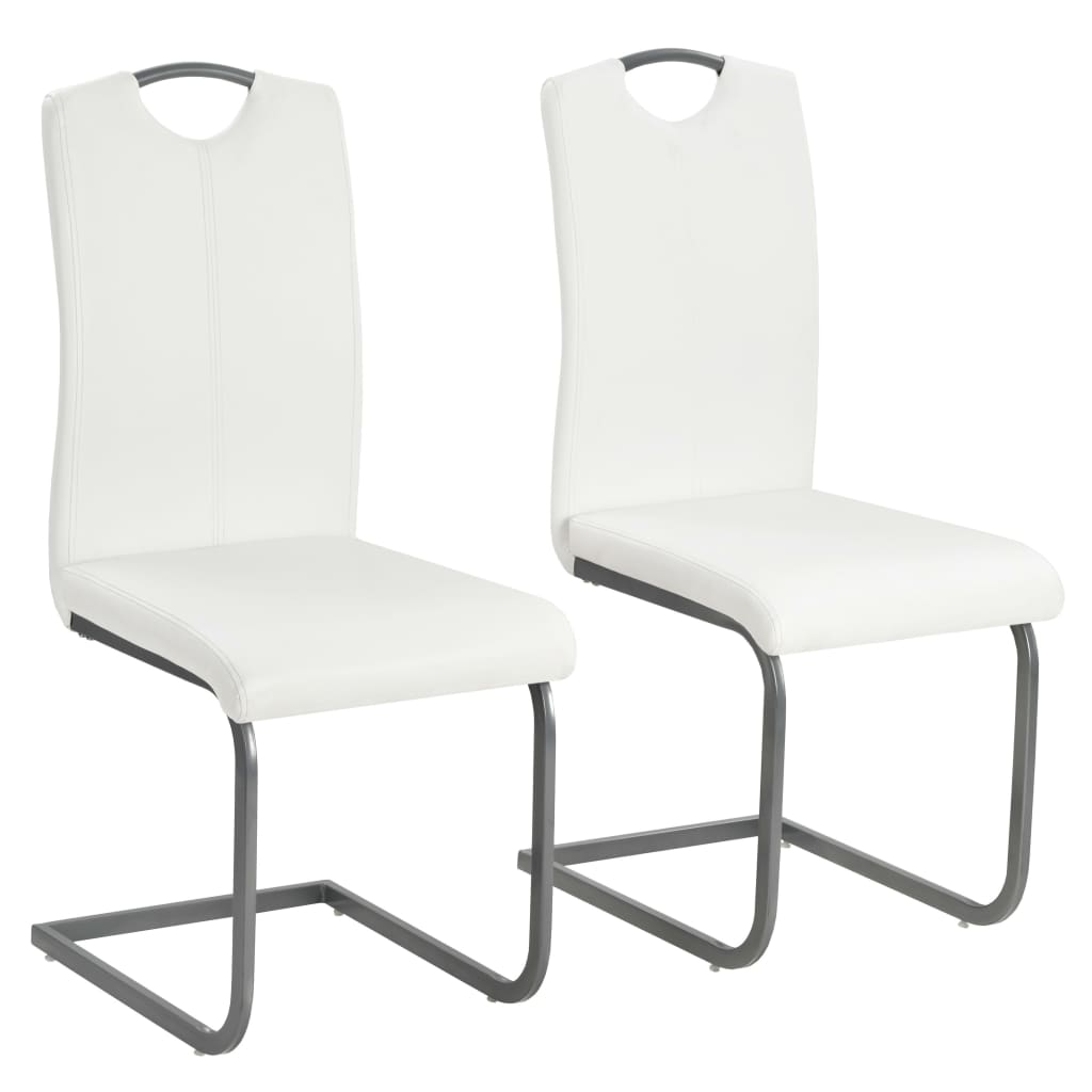 Chaises de salle à manger 4 pcs en cuir artificiel