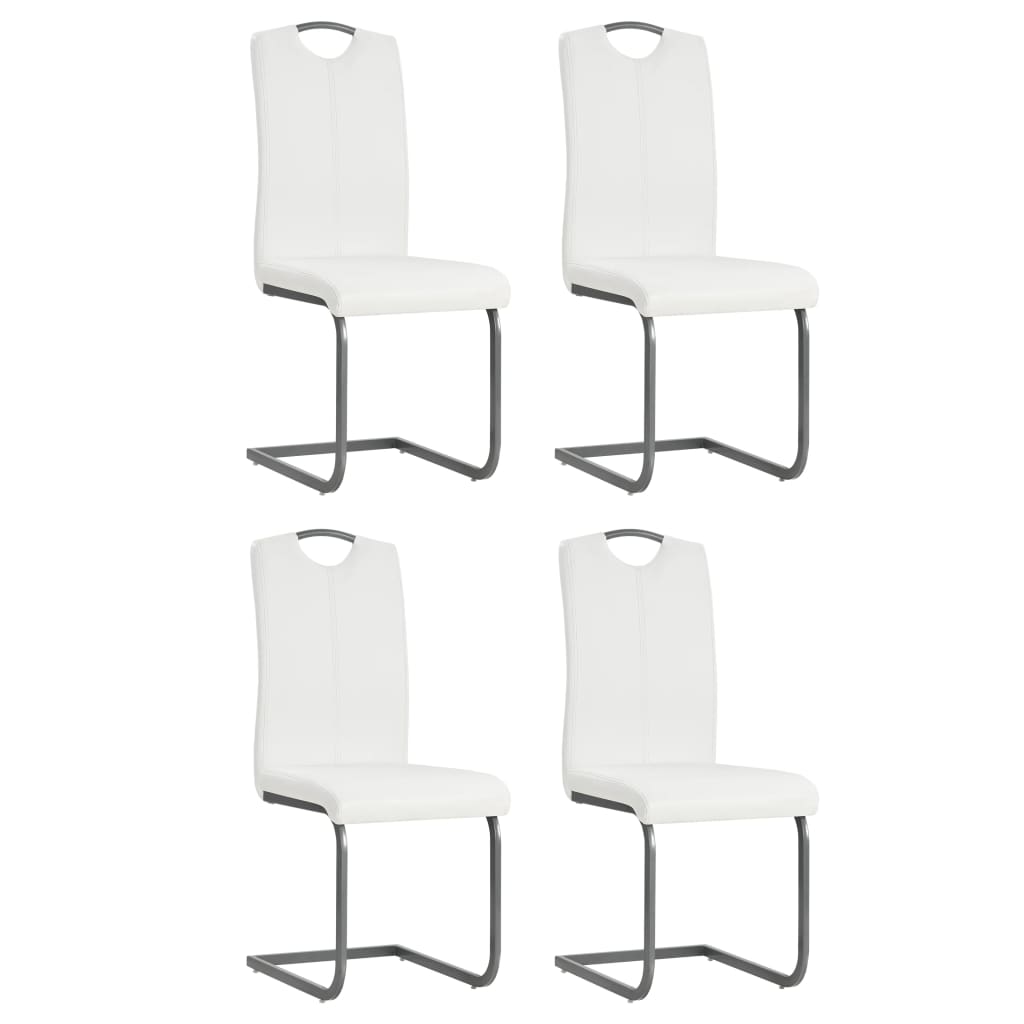 Chaises de salle à manger 4 pcs en cuir artificiel