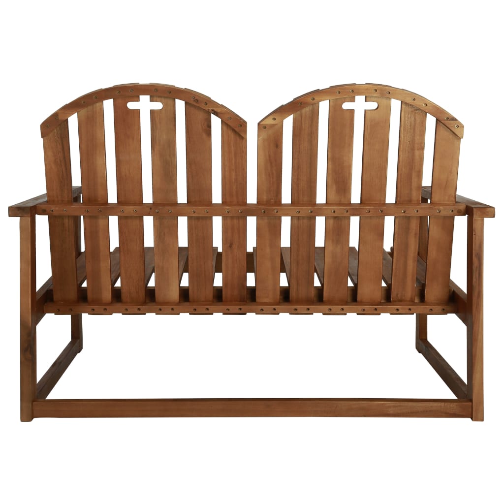 Banc de jardin 110 cm en bois d'acacia massif