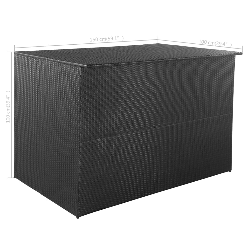 Tuinbox 150x100x100 cm poly rattan