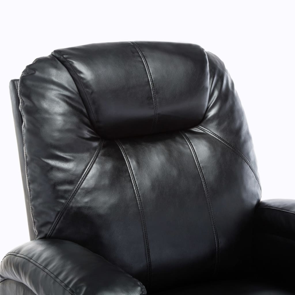 Fauteuil de massage à bascule simili cuir couleur crème