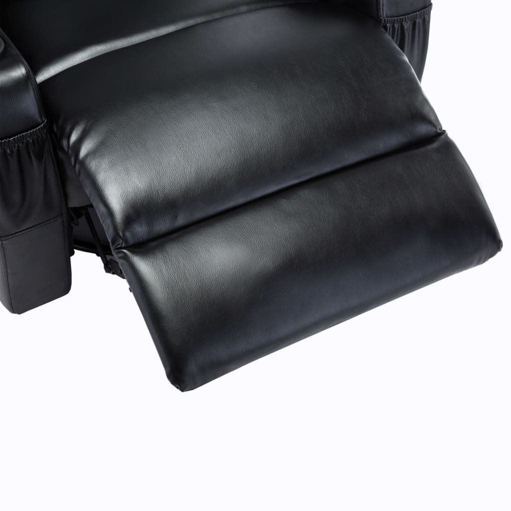 Fauteuil de massage à bascule simili cuir couleur crème