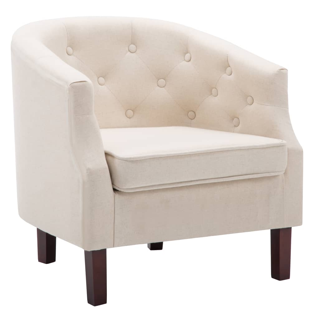 Fauteuil stof beige