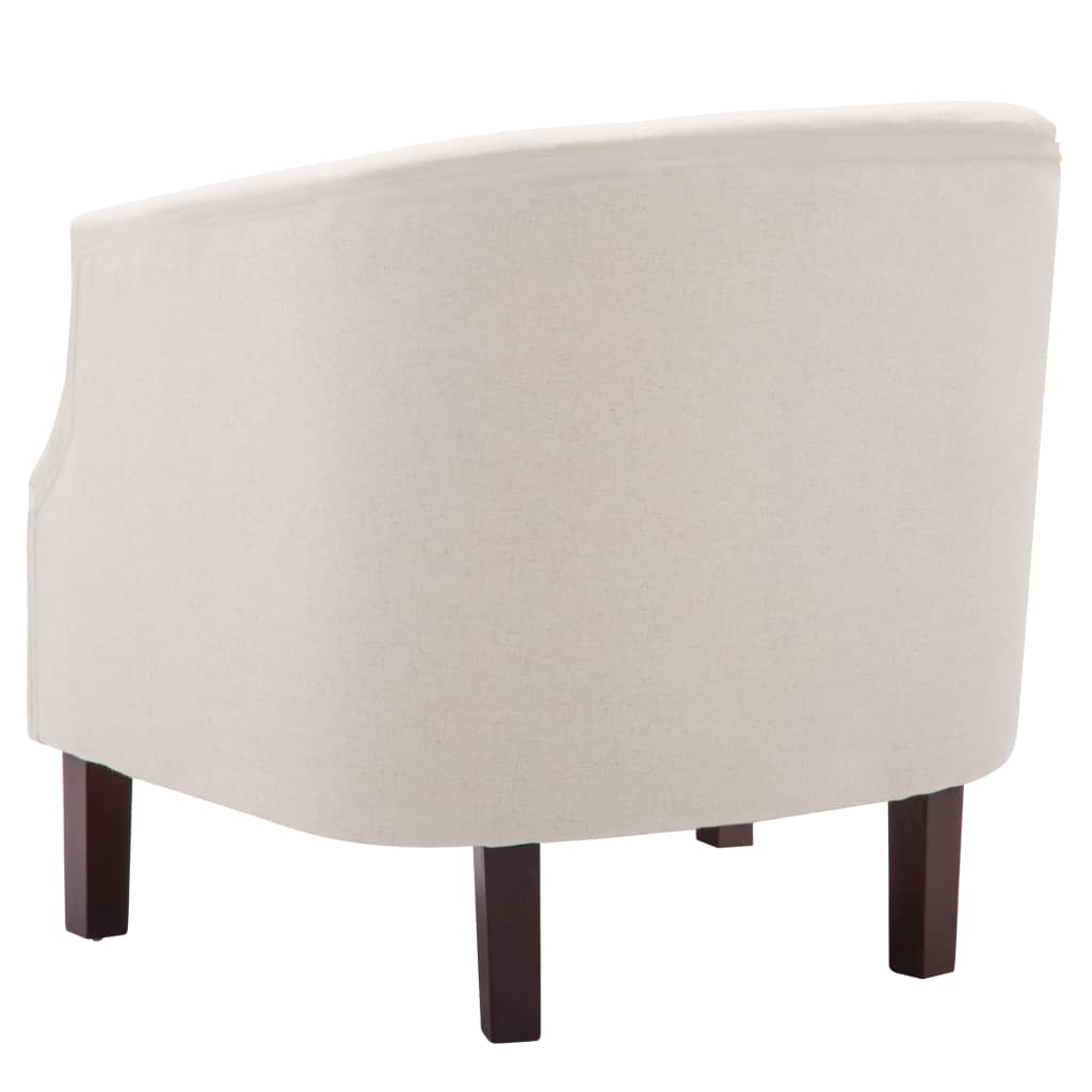 Fauteuil tissu beige