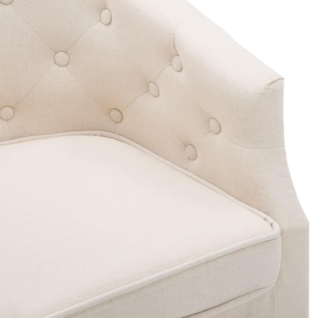 Fauteuil tissu beige