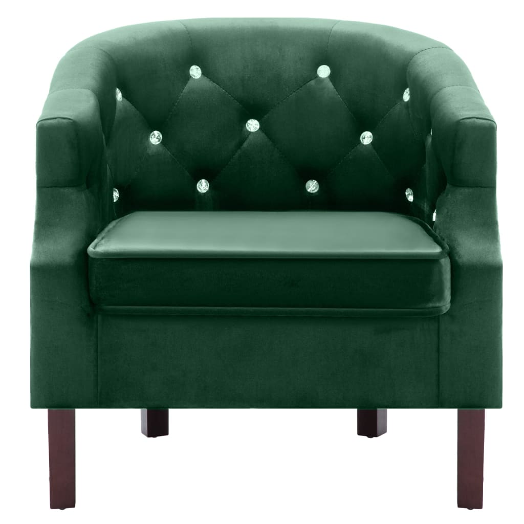 Fauteuil en velours noir