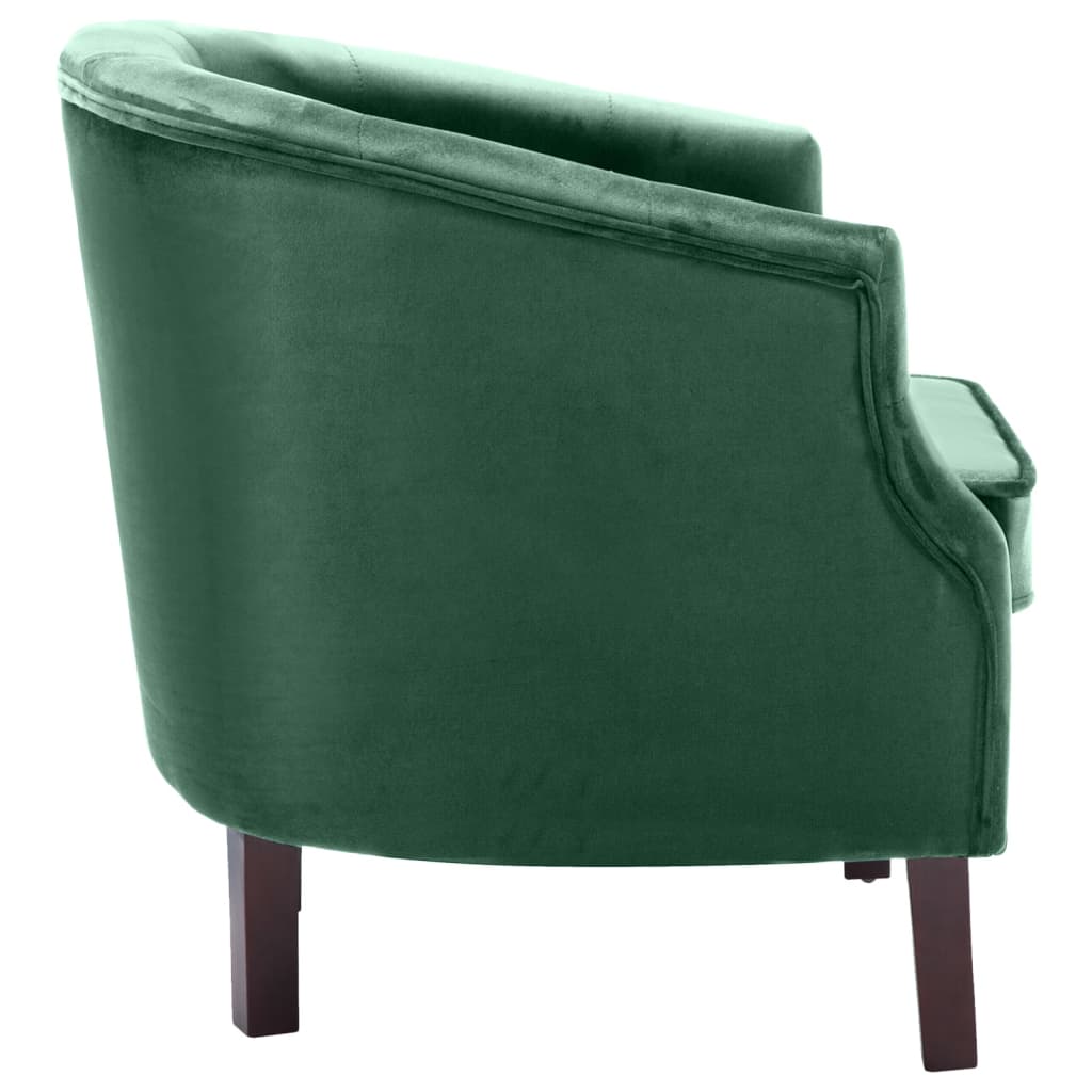 Fauteuil fluweel zwart