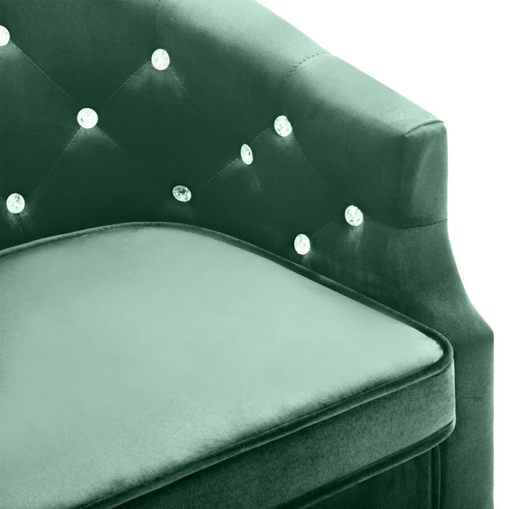 Fauteuil en velours noir