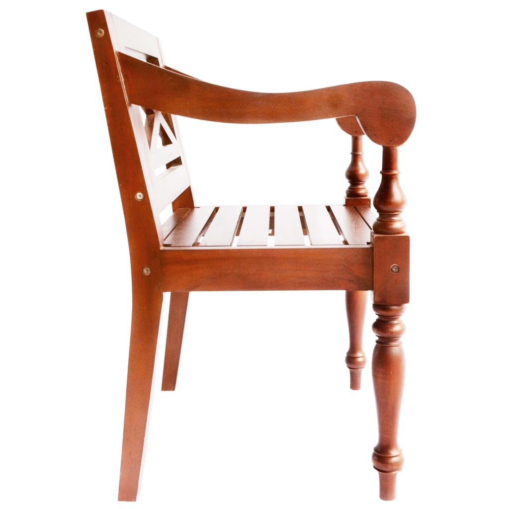 Chaises Batavia 2 pcs en acajou massif