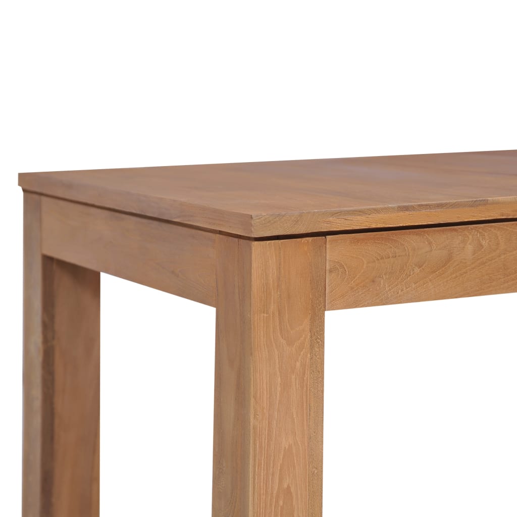 Table à manger 180x90x76 cm en bois de teck finition naturelle