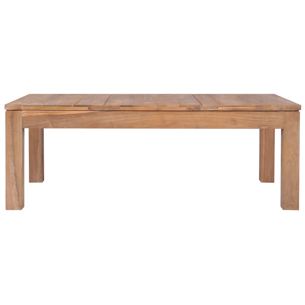 Table basse 60x60x40 cm en bois de teck finition naturelle