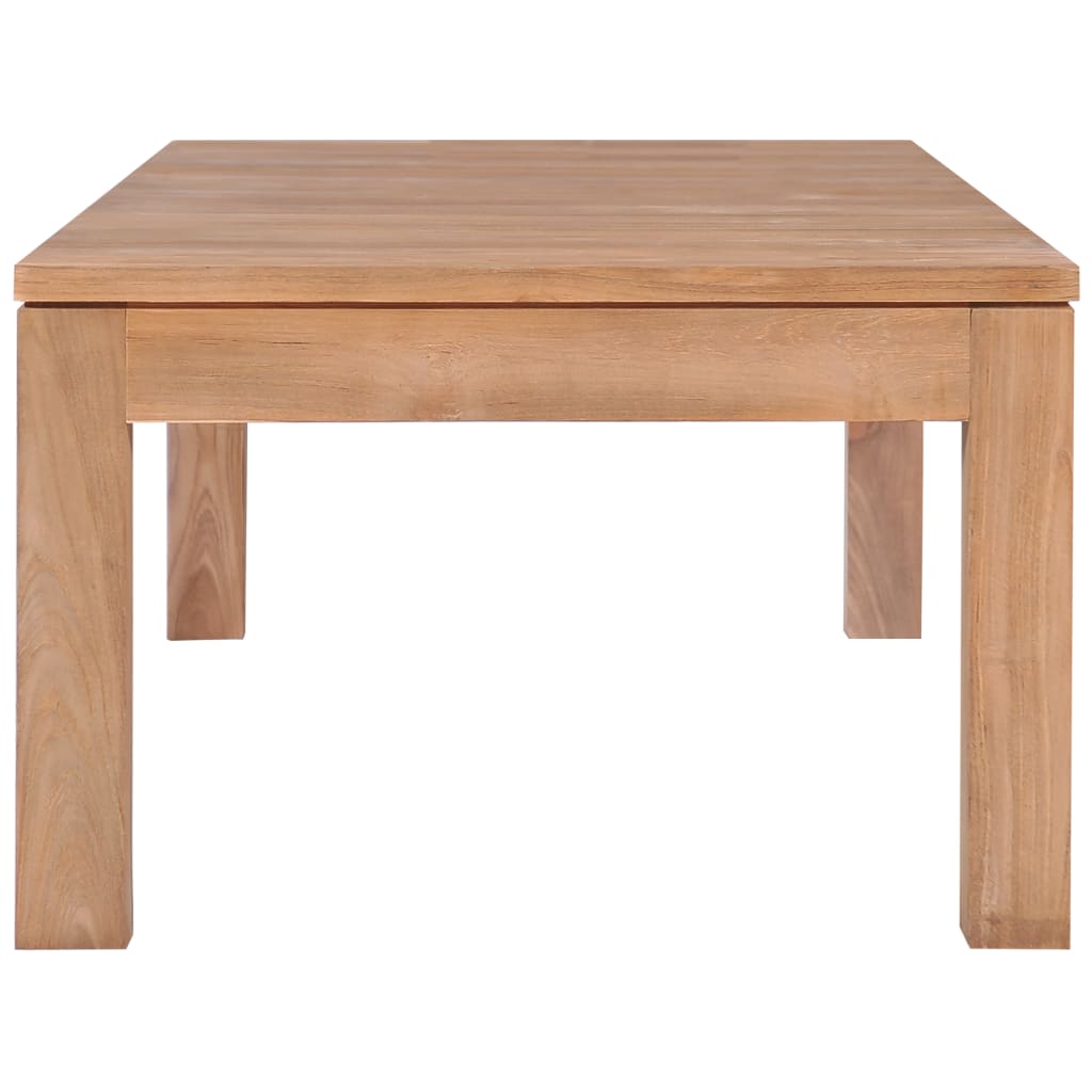 Table basse 60x60x40 cm en bois de teck finition naturelle