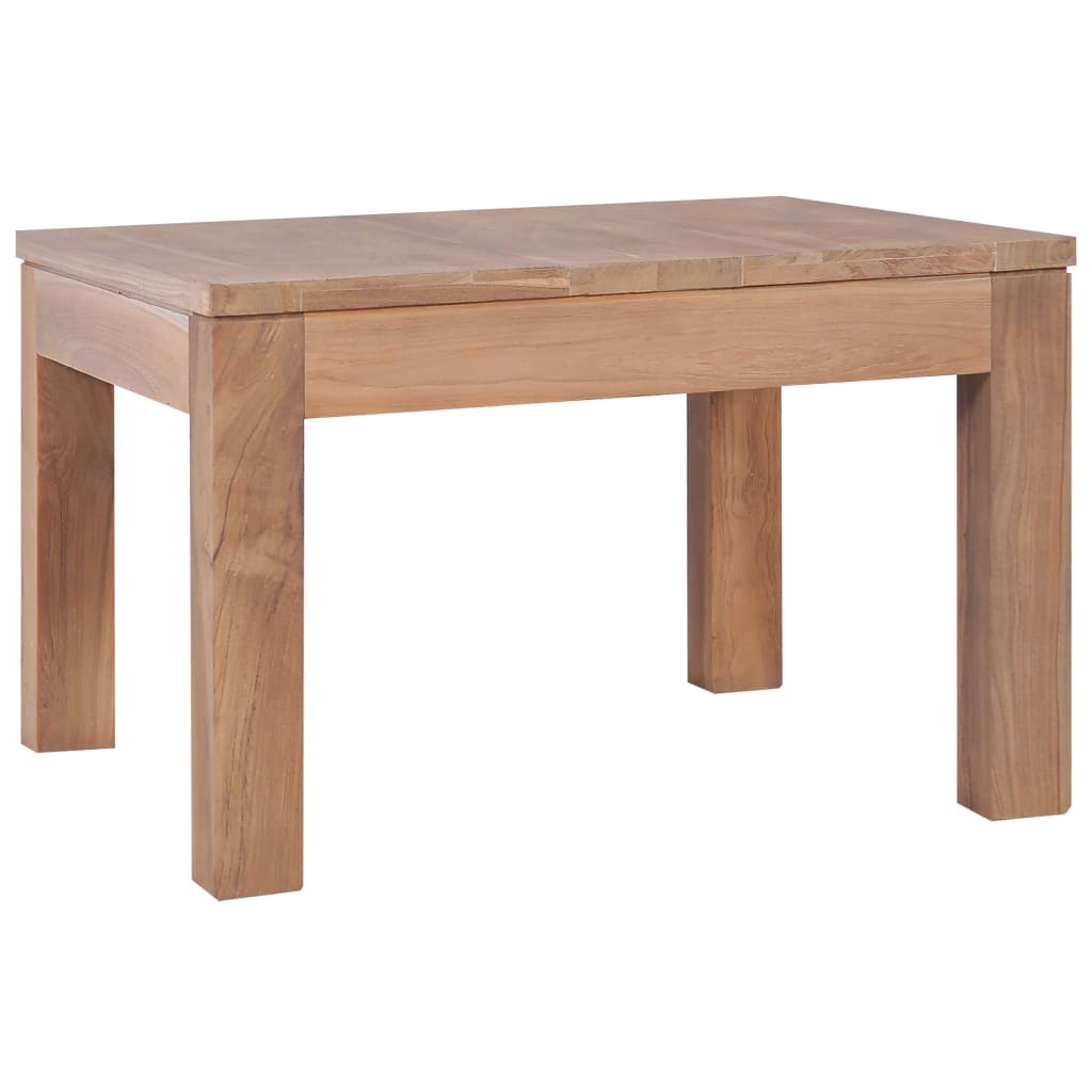 Table basse 60x60x40 cm en bois de teck finition naturelle