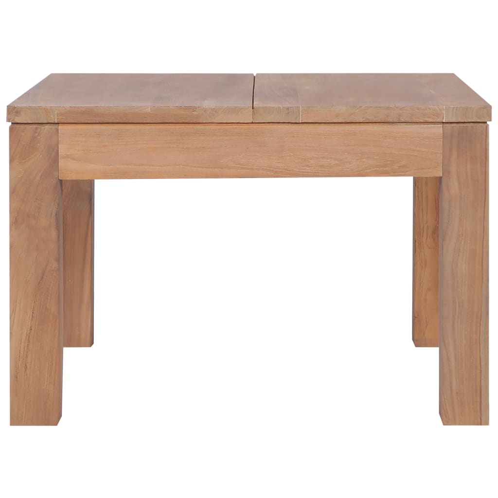 Table basse 60x60x40 cm en bois de teck finition naturelle