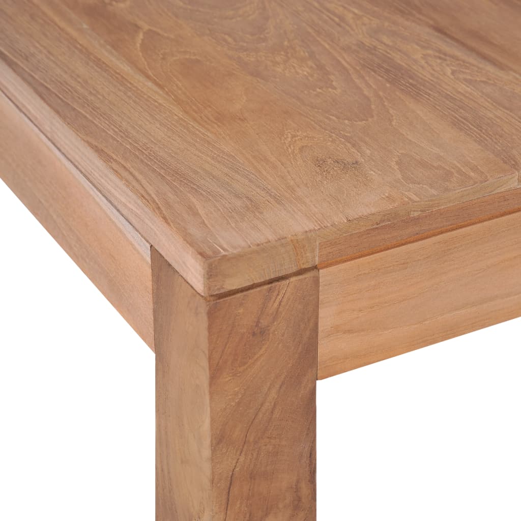 Table basse 60x60x40 cm en bois de teck finition naturelle