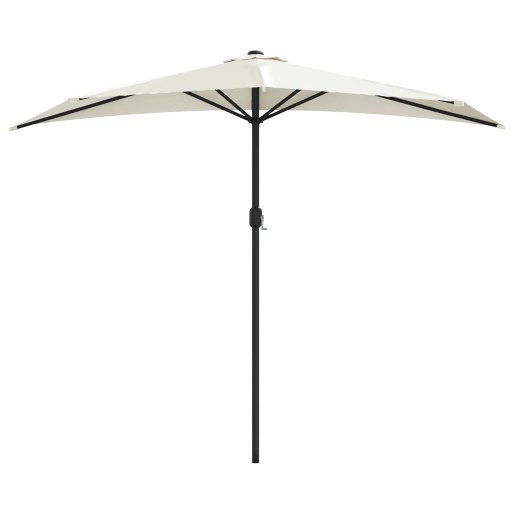 Balkonparasol half met aluminium paal 270x144 cm