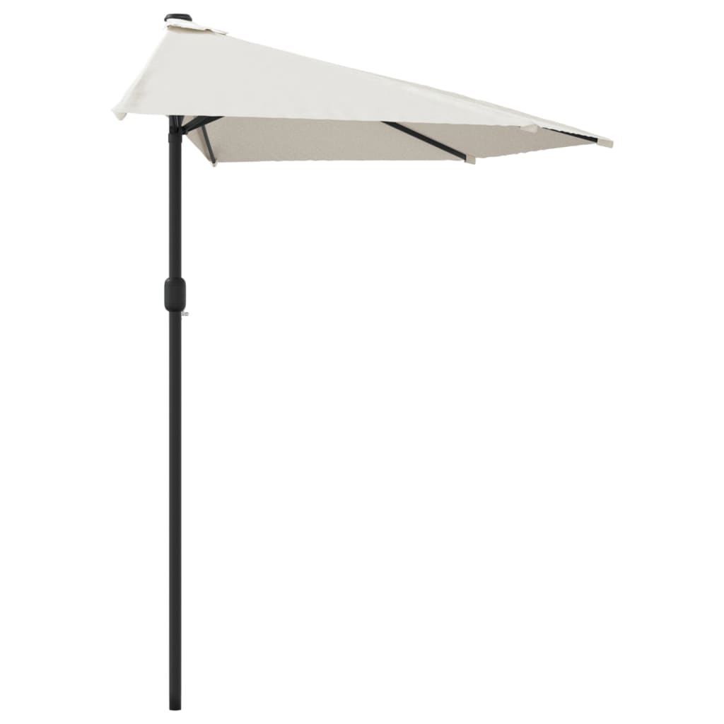 Balkonparasol half met aluminium paal 270x144 cm