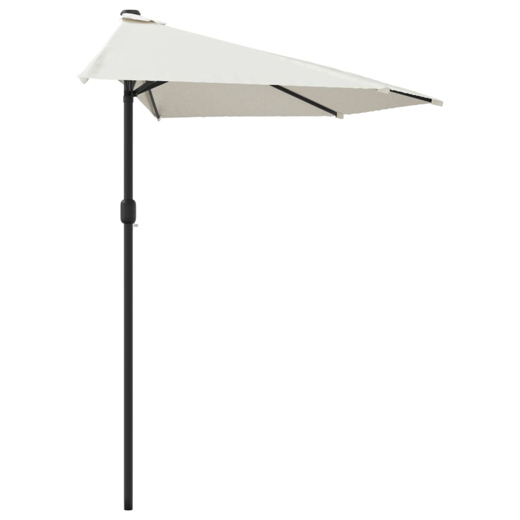 Balkonparasol half met aluminium paal 270x144 cm