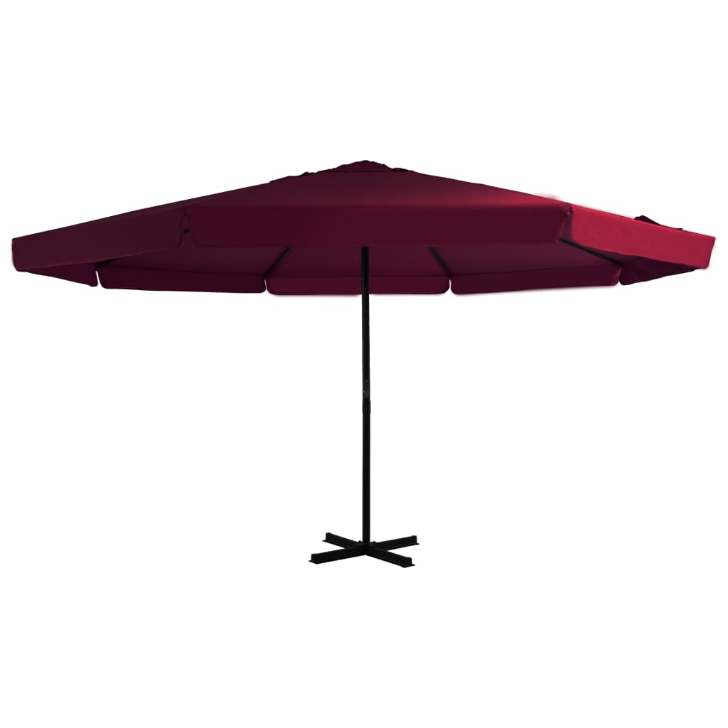 Parasol Samos 500 cm aluminium groen