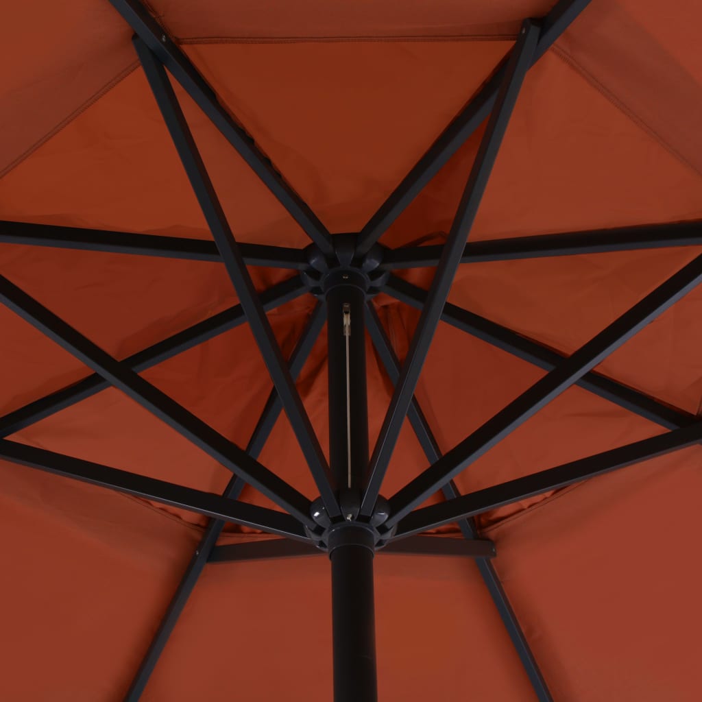 Parasol Samos 500 cm aluminium groen