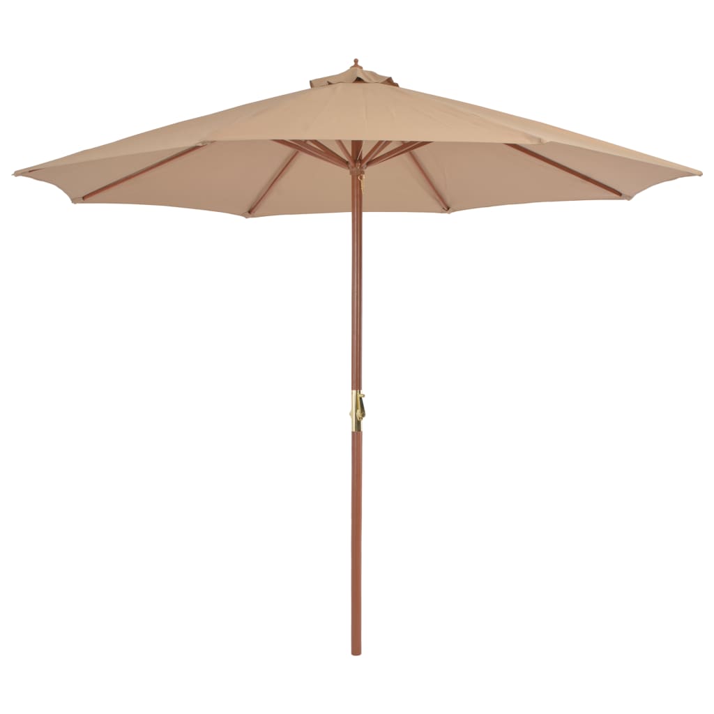 Parasol avec poteau en bois 300 cm anthracite