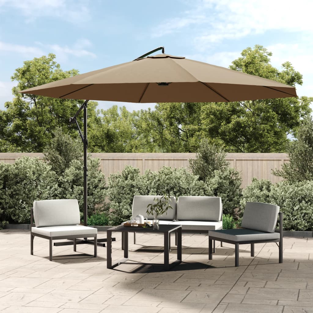 Zweefparasol met aluminium paal 350 cm