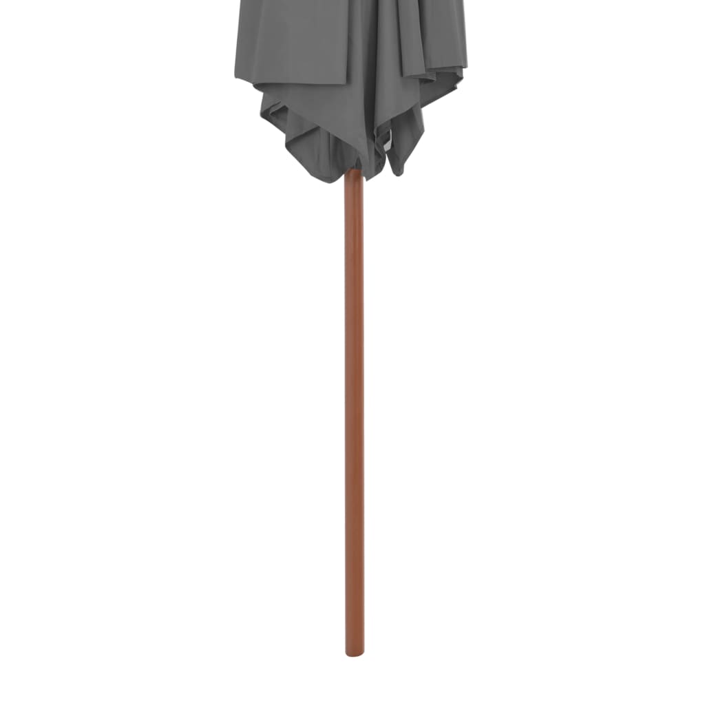 Parasol met houten paal 270 cm