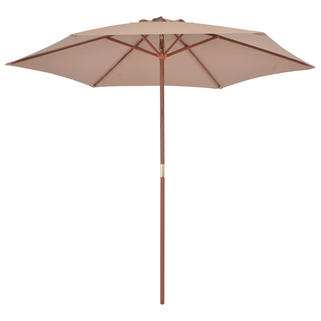 Parasol met houten paal 270 cm