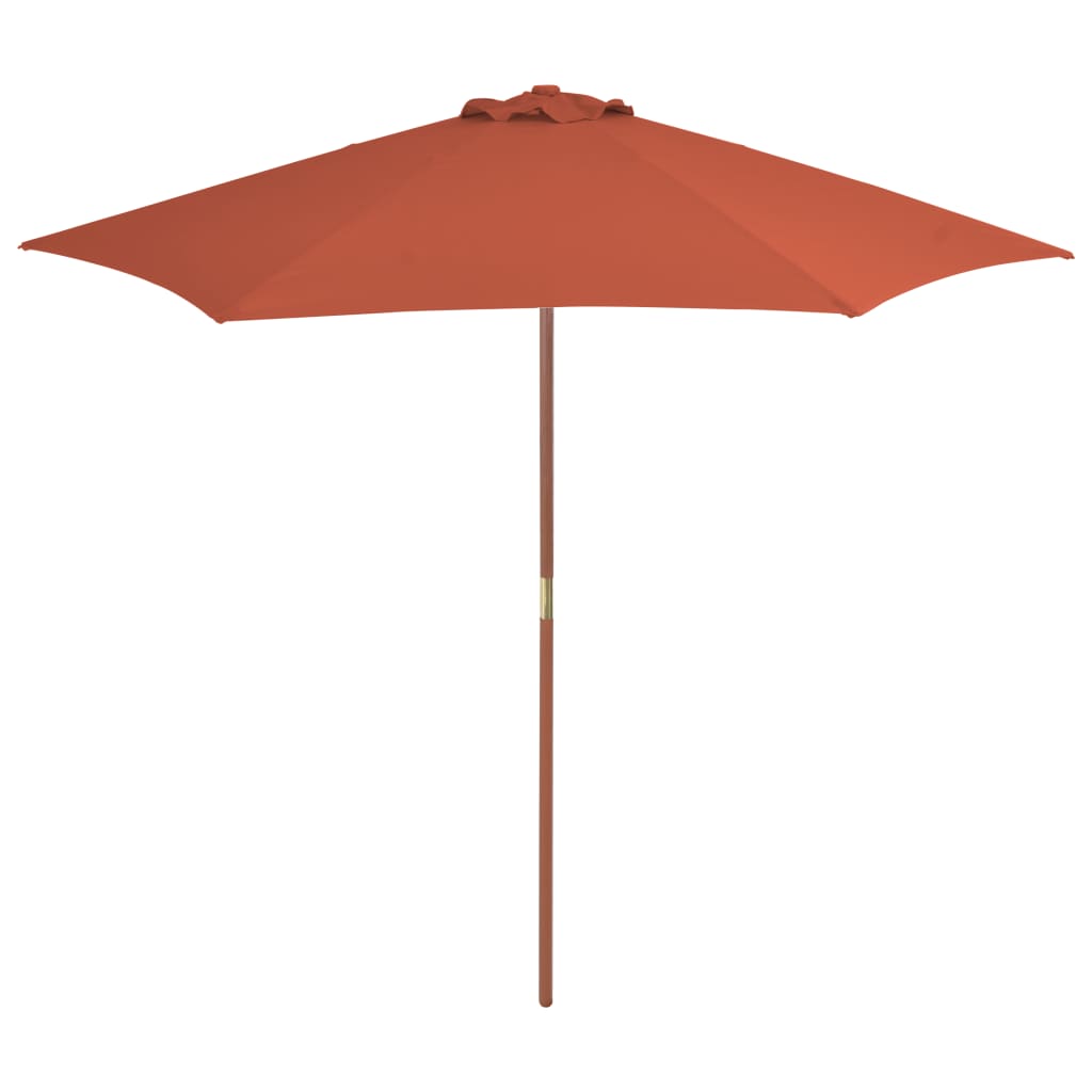 Parasol met houten paal 270 cm