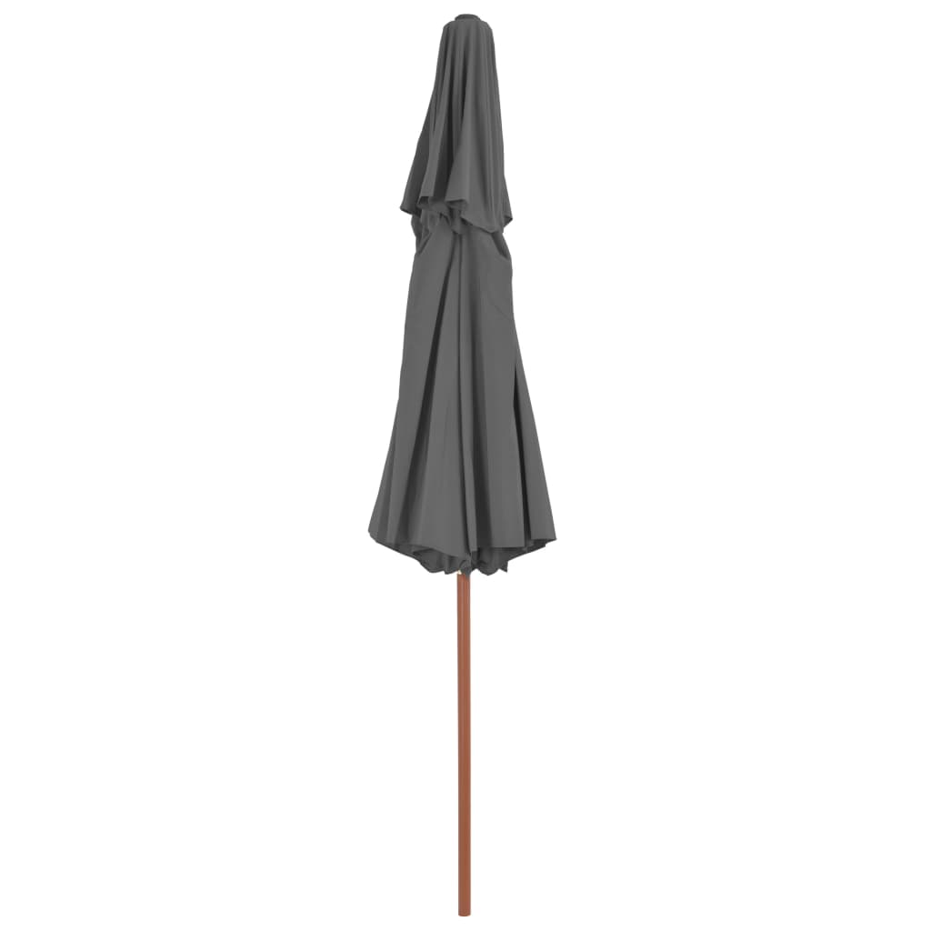 Parasol dubbeldekker met houten paal 270 cm