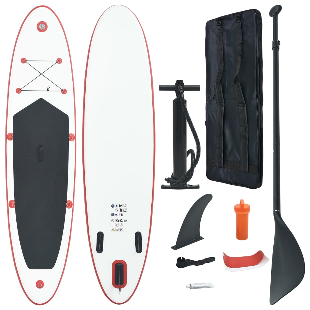 Set de Stand Up Paddleboard gonflable et blanc